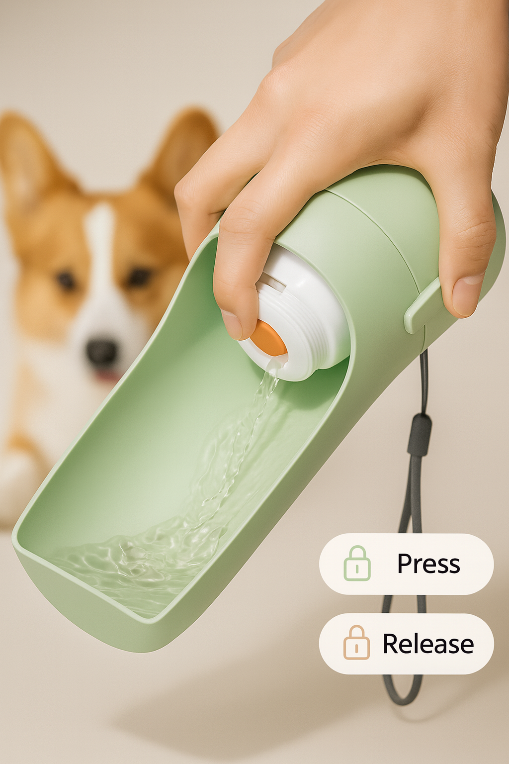 CanisFlow™ – Premium Portable Dog Water Bottle